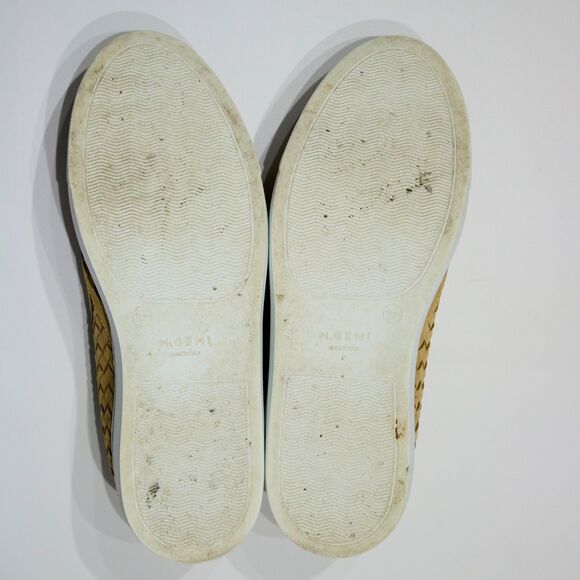 M. Gemi Beige Woven Leather Slip On Shoes Made in Italy ~ Women Size 7 (37.5EU) - Picture 12 of 16